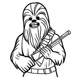 Chewbacca With Bowcaster Coloring Page 5537-468