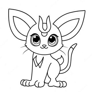 Espeon Coloring Pages