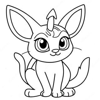 Espeon With Sparkling Eyes Coloring Page 55631-12170