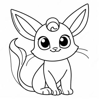 Espeon With Sparkling Eyes Coloring Page 55631-12171