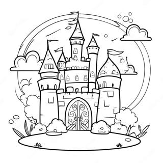 Dreamy Castle Coloring Page 55818 12225
