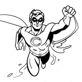 Green Lantern In Flight Coloring Page 55911-12229