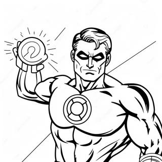 Green Lantern With Power Ring Coloring Page 55912-12233