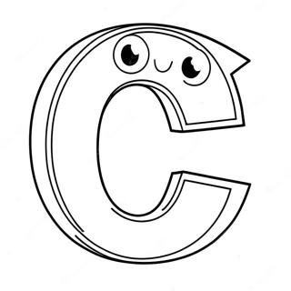 Cute Letter C Coloring Page 56467-12350