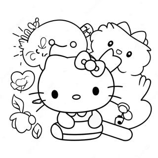 Hello Kitty Coloring Pages