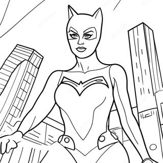 Catwoman Coloring Pages