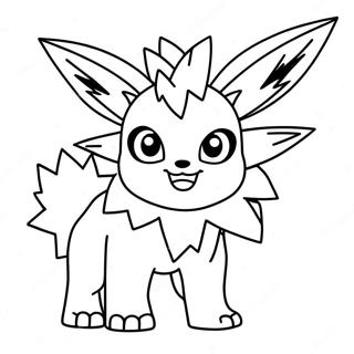 Jolteon In Action Coloring Page 56823-12434