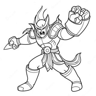 League Of Legends Champion In Battle Coloring Page 57204-12509