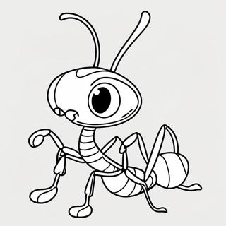 Cute Cartoon Ant Coloring Page 57295-12532