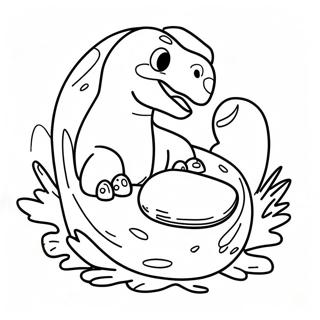 Colorful Dinosaur Egg Nesting Coloring Page 57468-12571