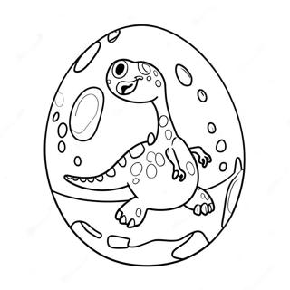 Spotted Dinosaur Egg Coloring Page 57469-12574