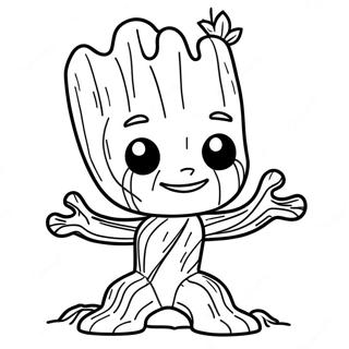 Cute Groot Coloring Page 57653-12610