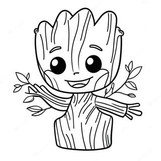 Cute Groot Coloring Page 57653-12611