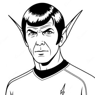 Spock With Pointed Ears Coloring Page 57748-12637