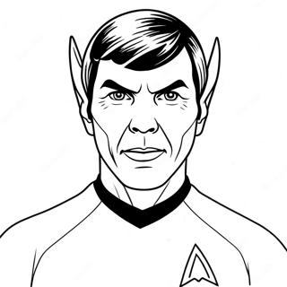 Spock With Pointed Ears Coloring Page 57748-12638