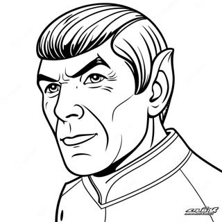 Spock With Pointed Ears Coloring Page 57748-12639