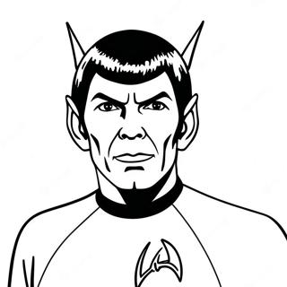 Spock With Pointed Ears Coloring Page 57748-12640