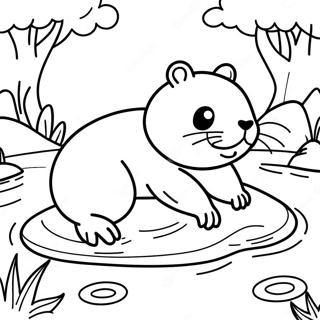 Beaver Coloring Pages