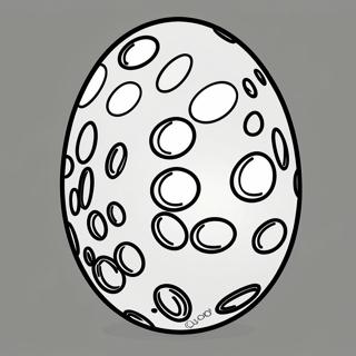 Spotted Dinosaur Egg Coloring Page 58466-12794