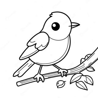 Robin In Action Coloring Page 58658-12848