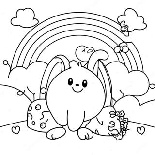 Colorful Rainbow Friends Coloring Page 59008-12910