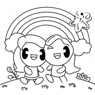 Happy Rainbow Friends Coloring Page 59009-12913