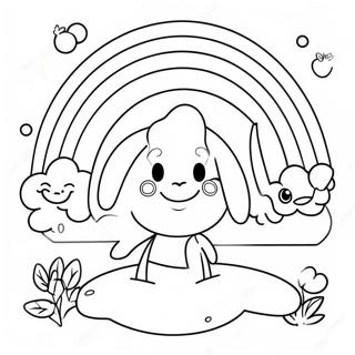 Happy Rainbow Friends Coloring Page 59009-12914