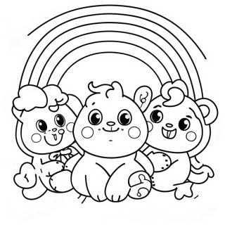 Happy Rainbow Friends Coloring Page 59009-12915