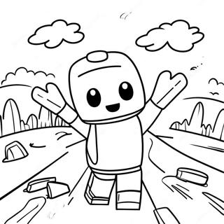 Roblox Adventure Scene Coloring Page 59109-12933