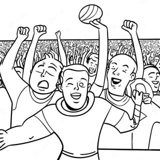 Excited Football Fans Coloring Page 59493-13036