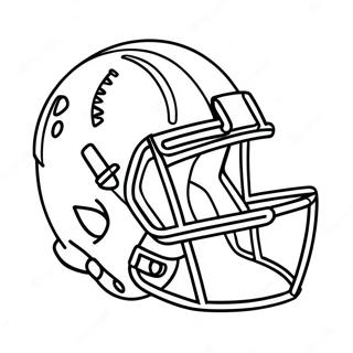 Football Helmet And Ball Coloring Page 59496-13046
