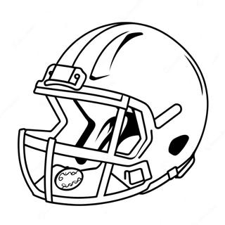 Football Helmet And Ball Coloring Page 59496-13048