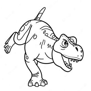 T Rex Roaring Jurassic Park Coloring Page 59585-13050