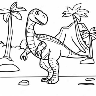 Velociraptor Hunting Jurassic Park Coloring Page 59586-13053