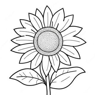 Sunflower Coloring Pages