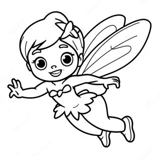 Tinker Bell Flying In The Sky Coloring Page 60311-13212