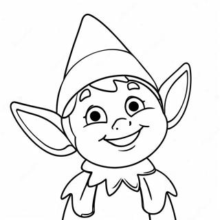 Elf On The Shelf Coloring Pages