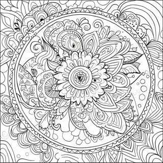 Colorful Animal Mandala Coloring Page 60495-13251