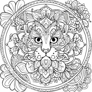 Intricate Animal Mandala Coloring Page 60496 13256