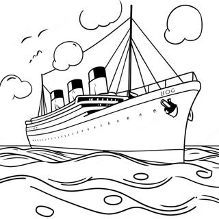 Titanic Coloring Pages