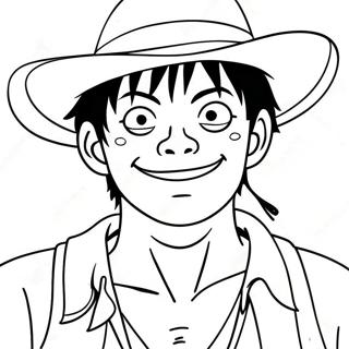 Luffy In Pirate Outfit Coloring Page 60853-13351