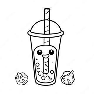 Boba Tea Coloring Pages