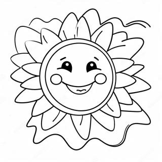 Happy Sun Coloring Page 60950-13370