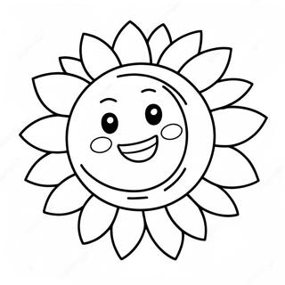 Happy Sun Coloring Page 60950-13371