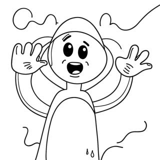 Fearful Fear Character Coloring Page 61235 13463