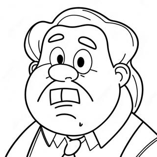 Disgusted Disgust Character Coloring Page 61236-13465