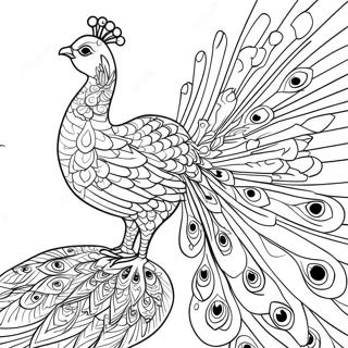 Peacock Coloring Pages