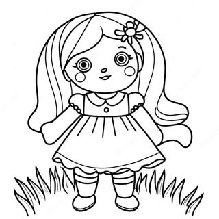 Poppy Playtime Creepy Doll Coloring Page 61696 13561