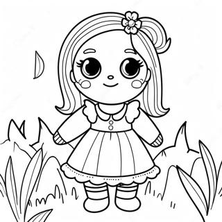 Poppy Playtime Creepy Doll Coloring Page 61696-13563