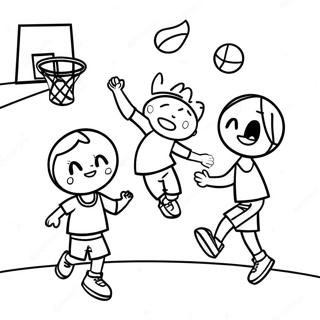 Basketball Coloring Pages